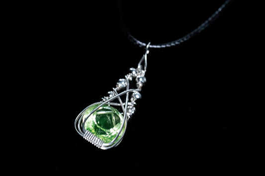 UV Glass Sterling Silver Pendant
