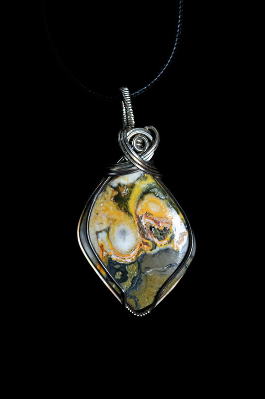 Bumblebee Jasper in Sterling Silver