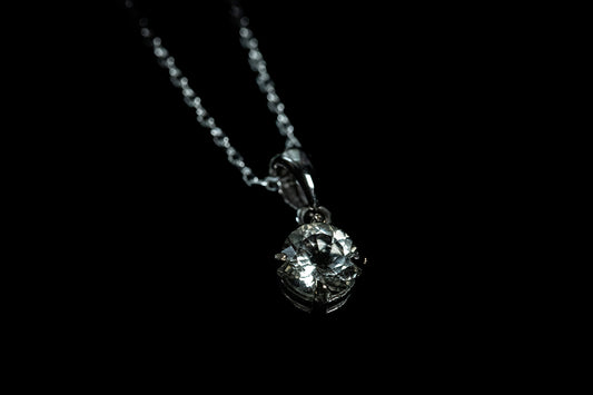 Faceted Yellow Labradorite set in .925 Sterling Silver with Chain