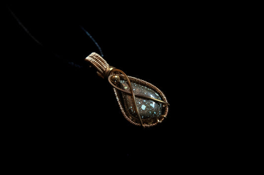 Copper Fire Brick from the Keweenaw Peninsula, MI wrapped in Fine Copper