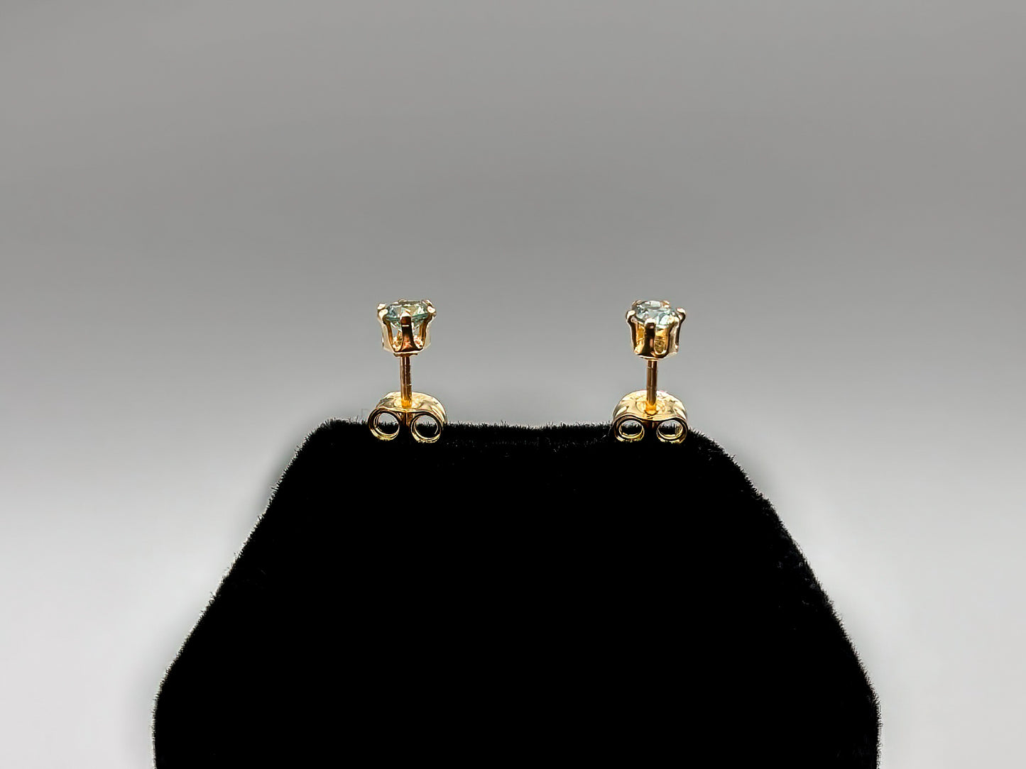 3mm Montana Sapphires set in 14k gold fill posts