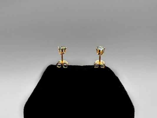 3mm Montana Sapphires set in 14k gold fill posts