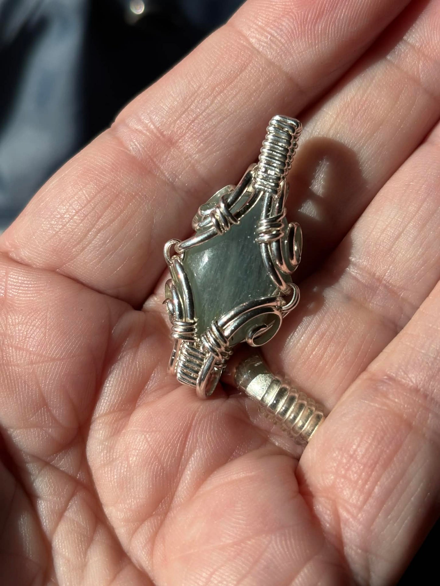 Aquamarine in Sterling Silver Petite Pendant