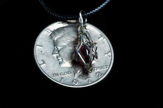 Miniature Garnet in Sterling Silver