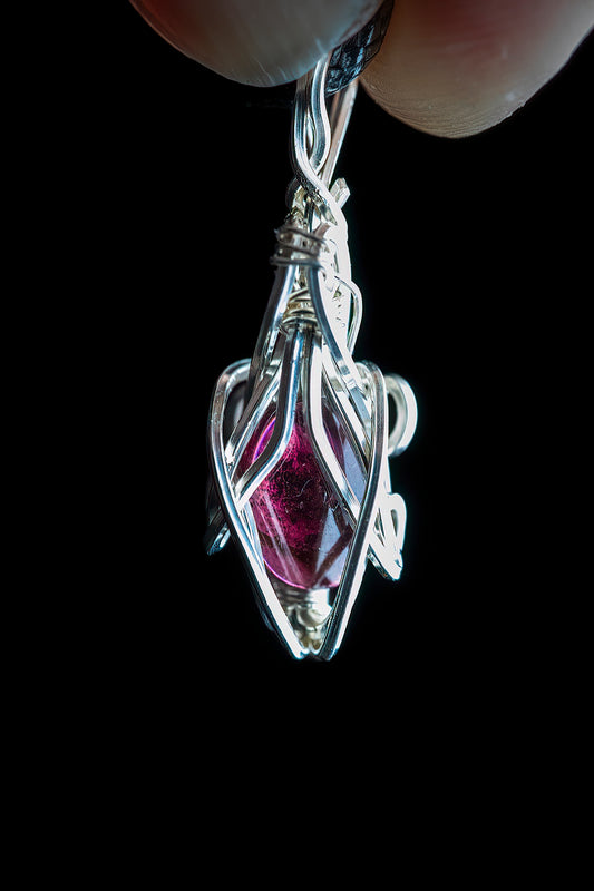 Miniature Garnet in Sterling Silver
