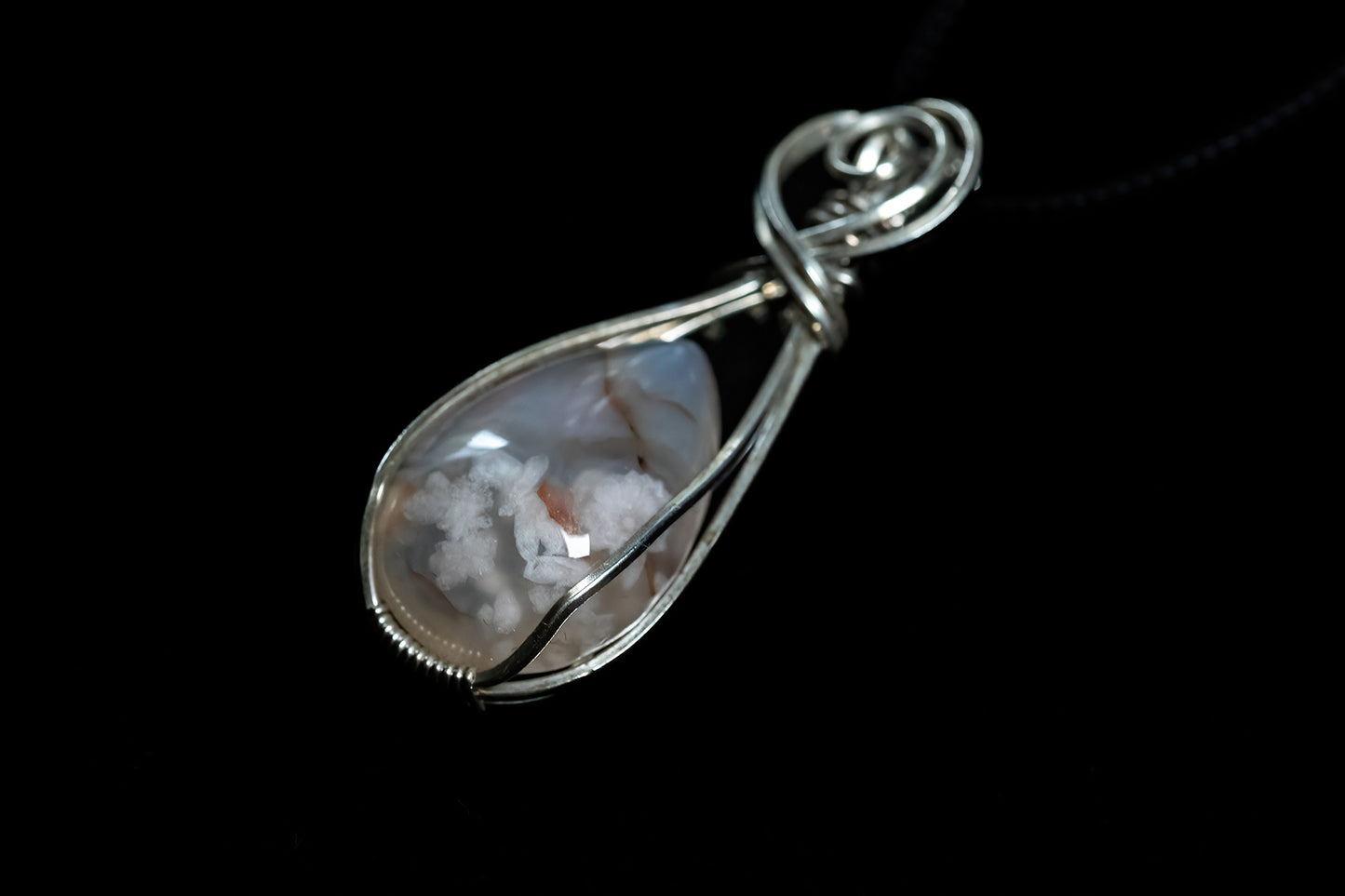 Flower Agate in Sterling Silver