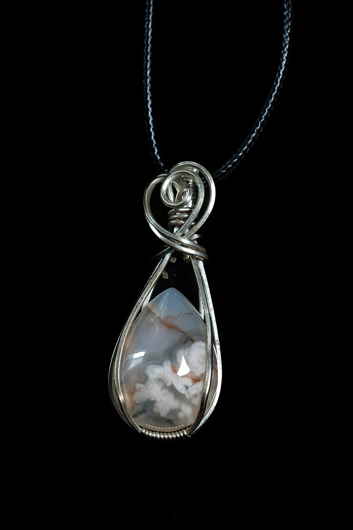 Flower Agate in Sterling Silver
