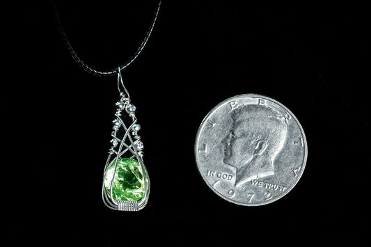 UV Glass Sterling Silver Pendant