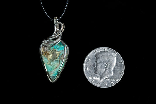 Chrysocolla in Sterling Silver