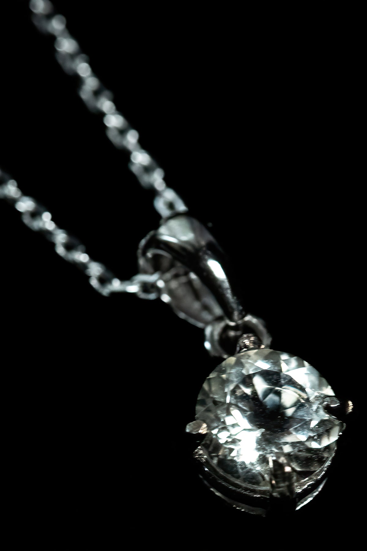 Faceted Yellow Labradorite set in .925 Sterling Silver with Chain