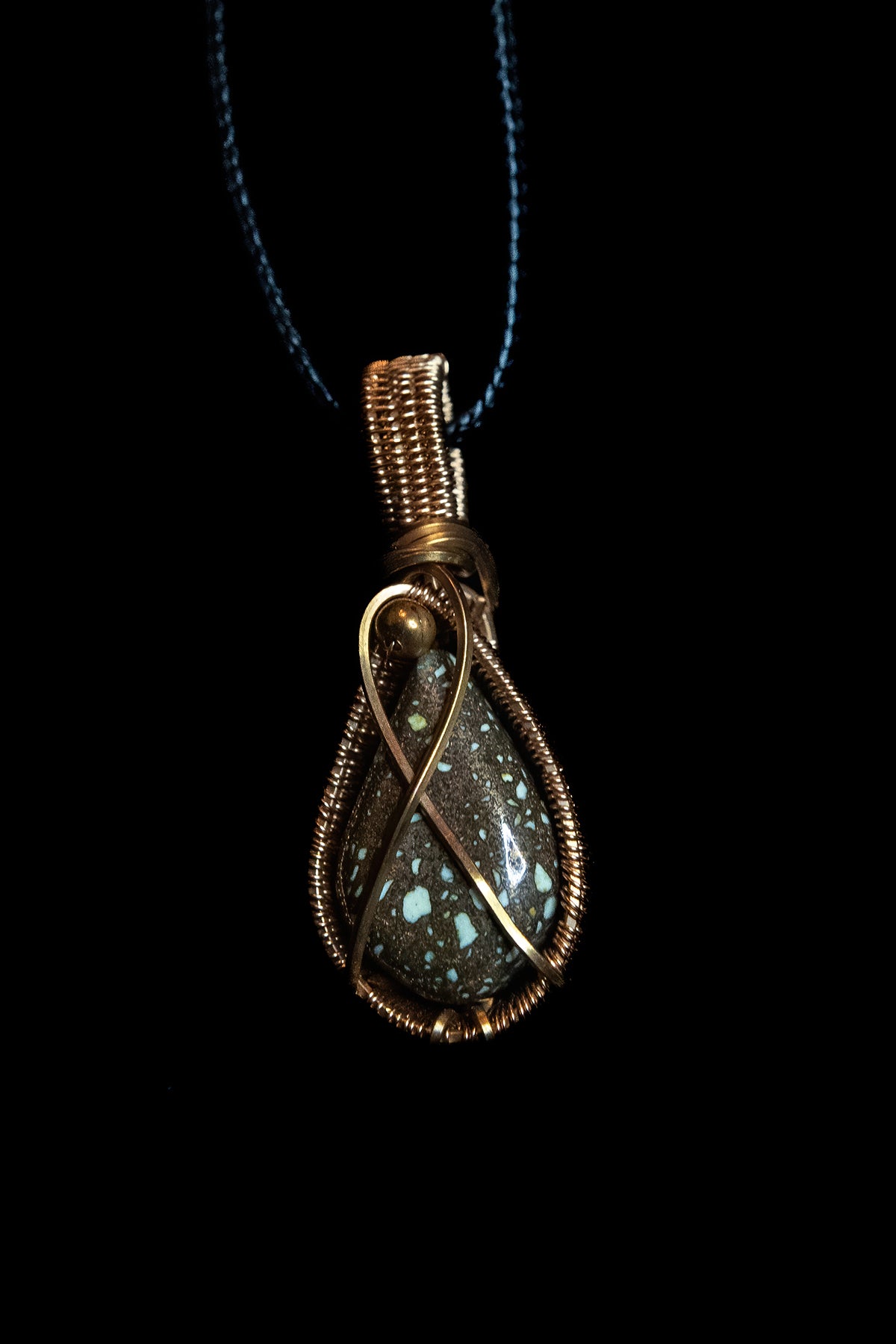 Copper Fire Brick from the Keweenaw Peninsula, MI wrapped in Fine Copper