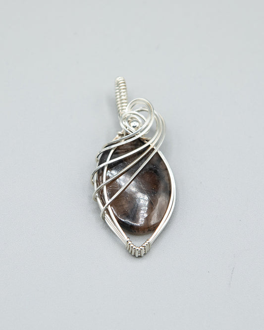 Chiastolite in Silver