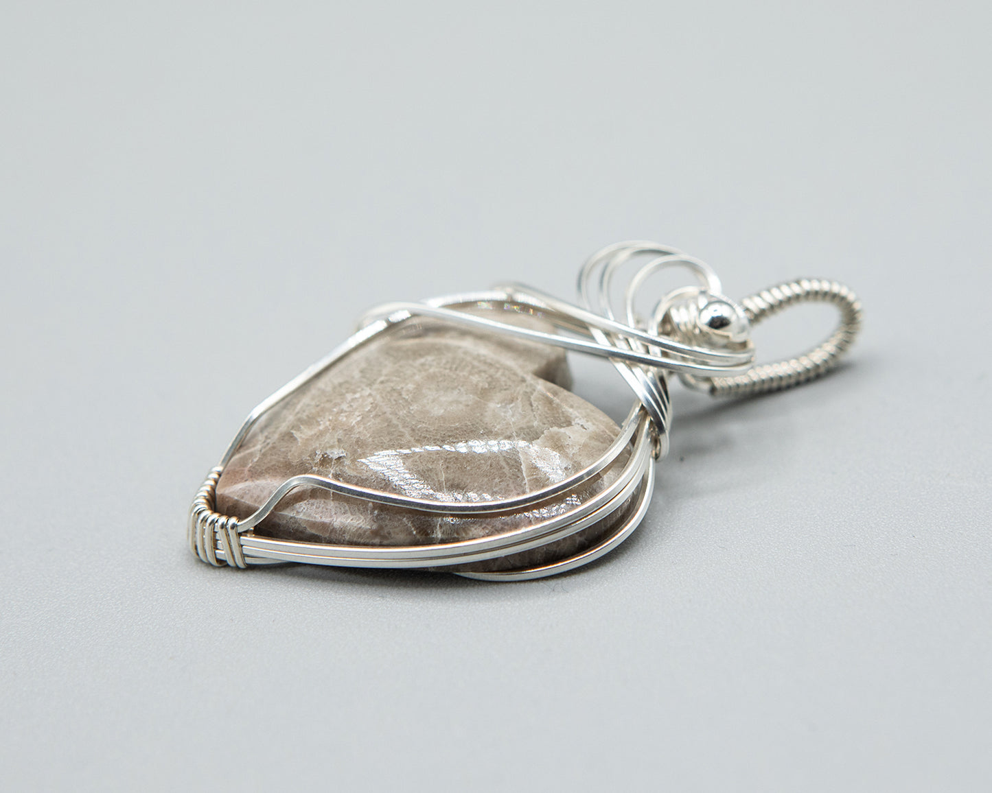 Love My Michigan! Petosky Stone in Sterling Silver