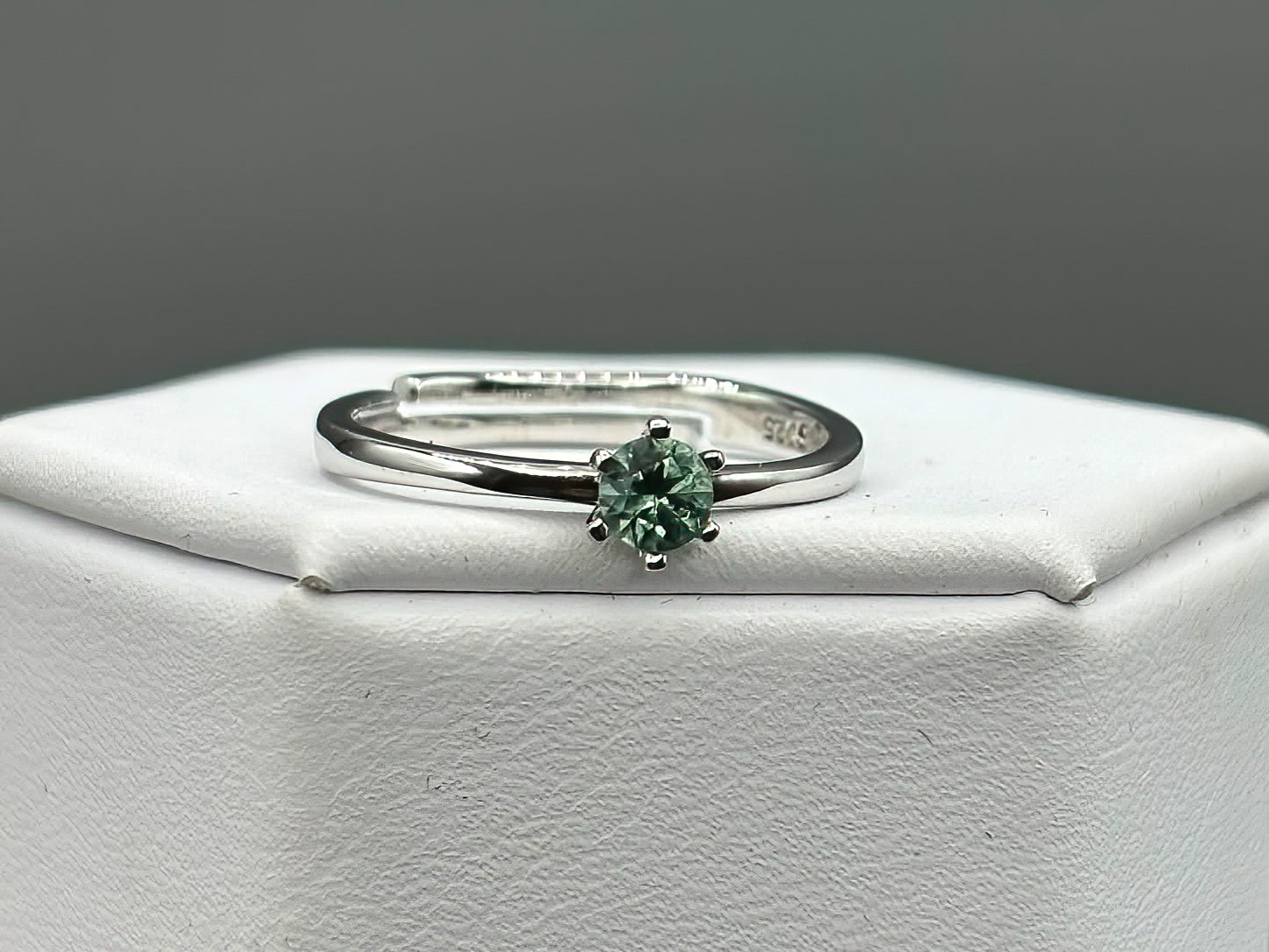 Montana Sapphire in Adjustable Sterling Silver Band