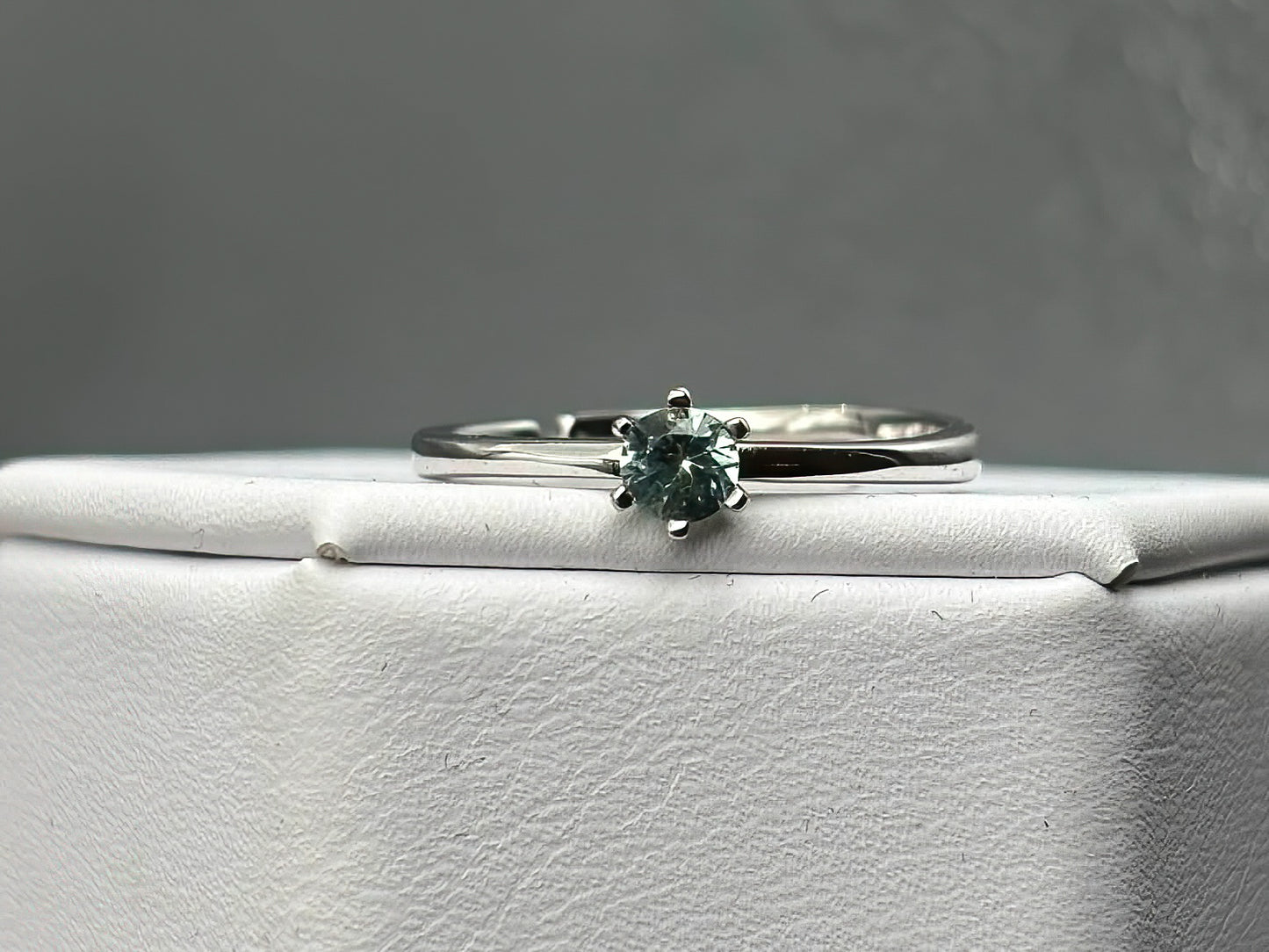 Montana Sapphire in Adjustable Sterling Silver Band