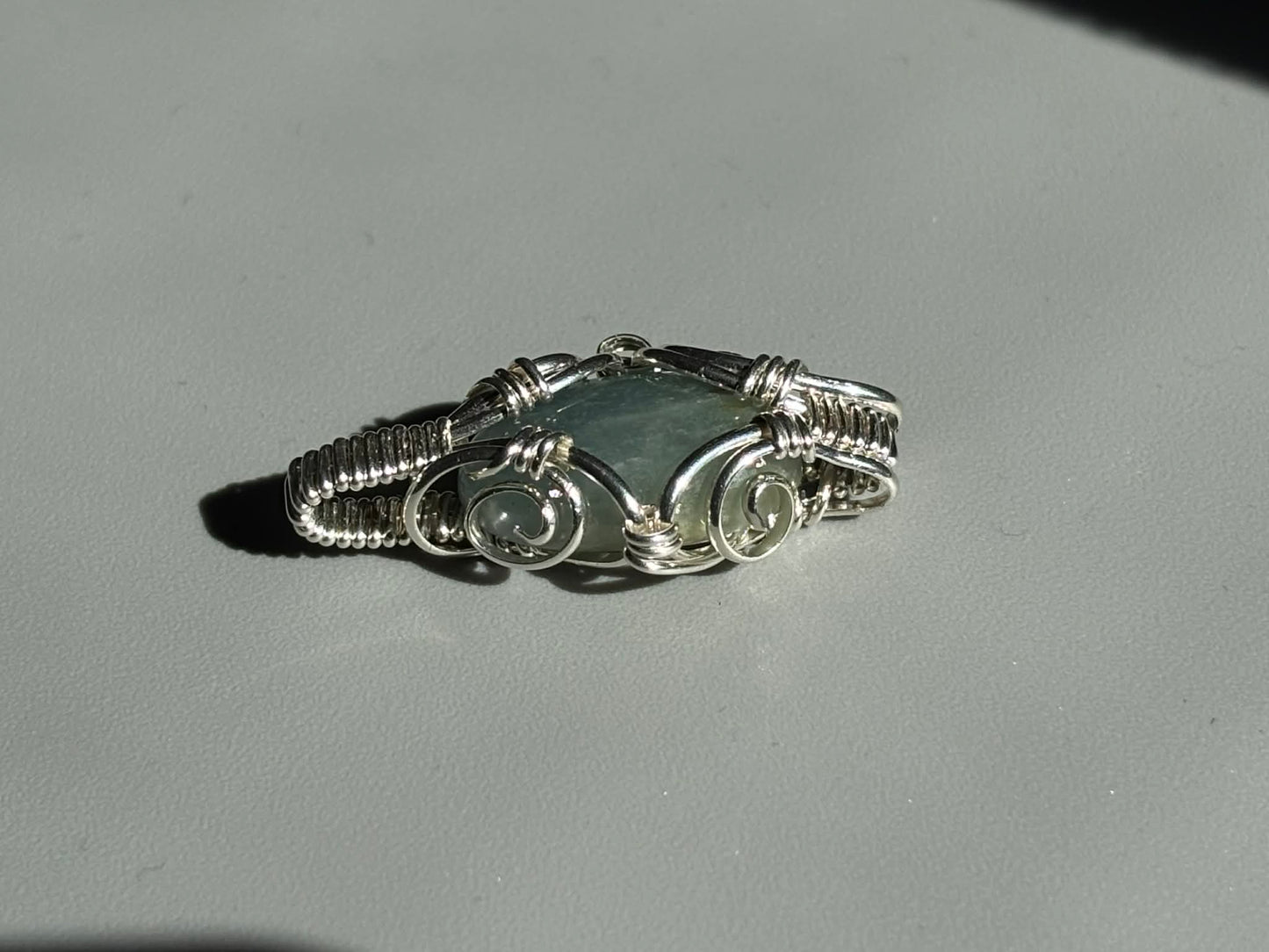 Aquamarine in Sterling Silver Petite Pendant