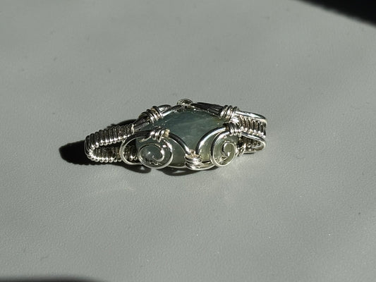 Aquamarine in Sterling Silver Petite Pendant