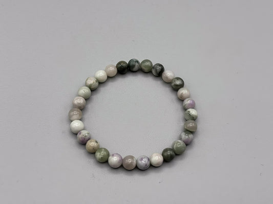 7 inch Peace Jade Beaded Bracelet (one bracelet)