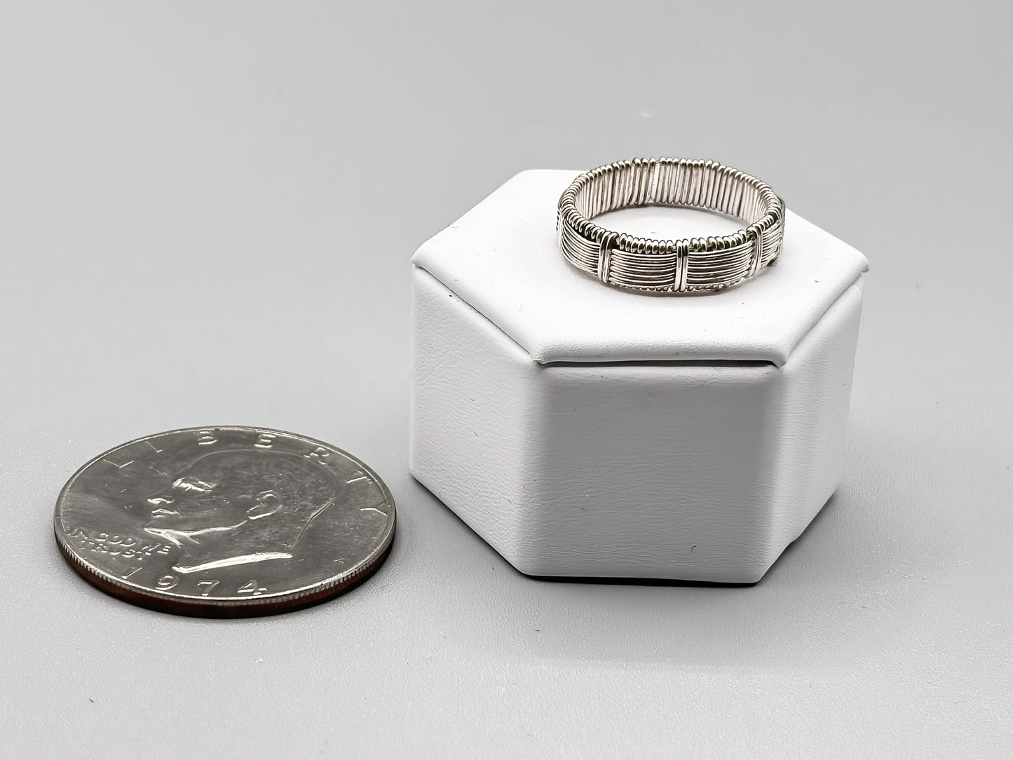 Custom Wire Wrap Infinity Band in Sterling Silver