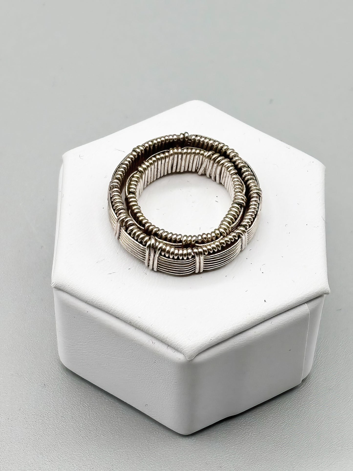 Custom Wire Wrap Infinity Band in Sterling Silver