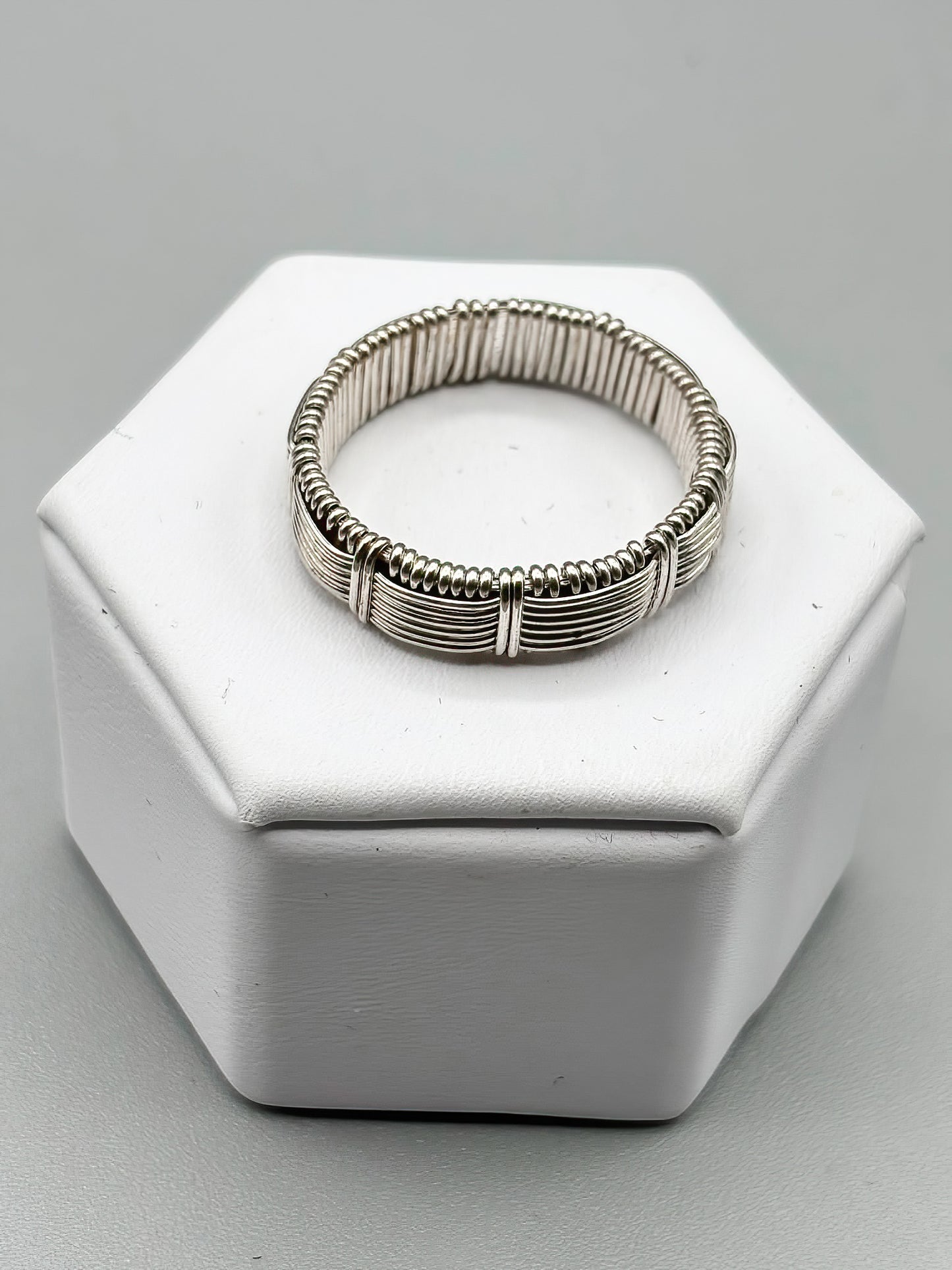 Custom Wire Wrap Infinity Band in Sterling Silver