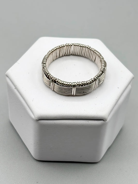 Custom Wire Wrap Infinity Band in Sterling Silver