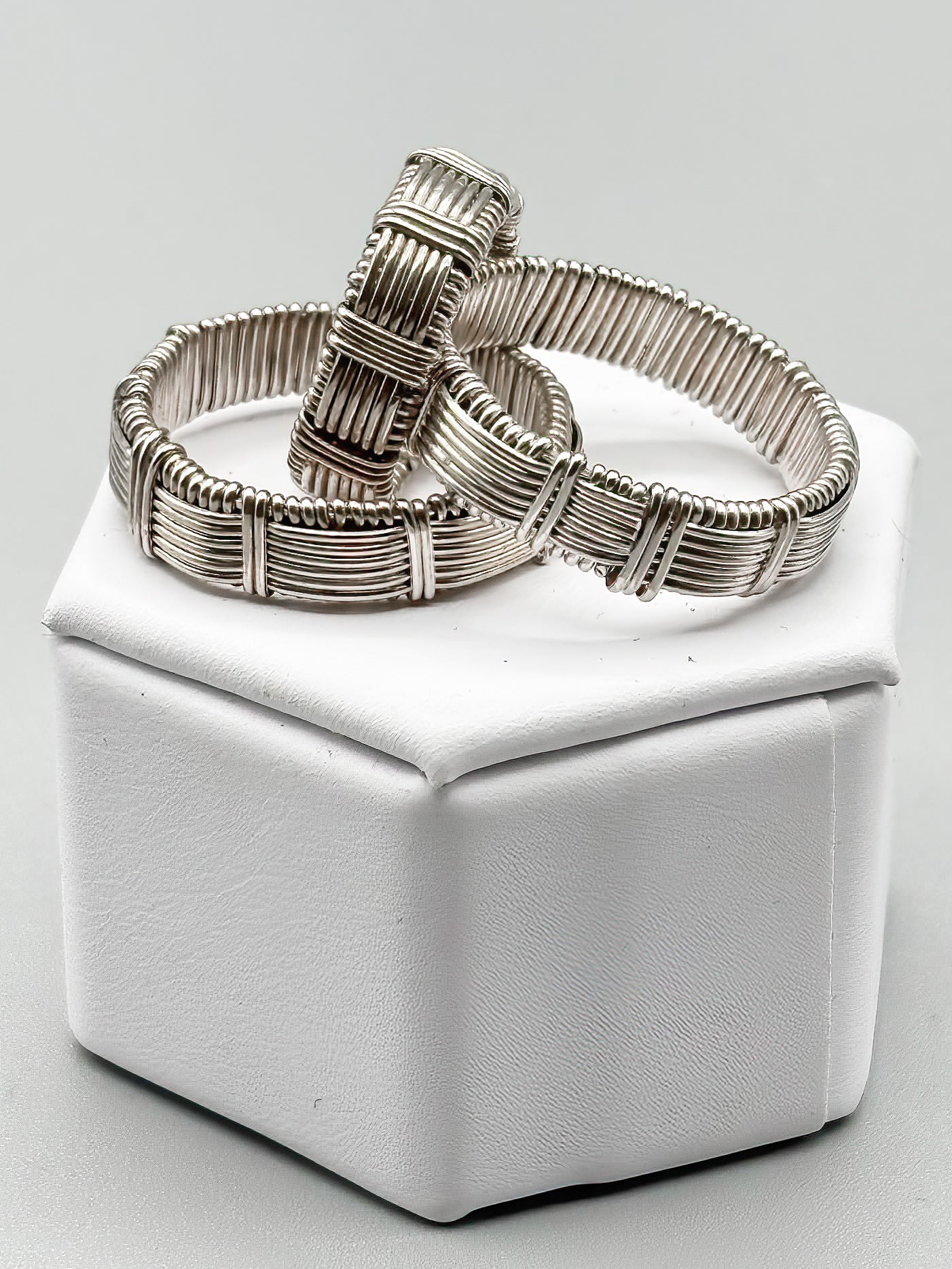 Custom Wire Wrap Infinity Band in Sterling Silver