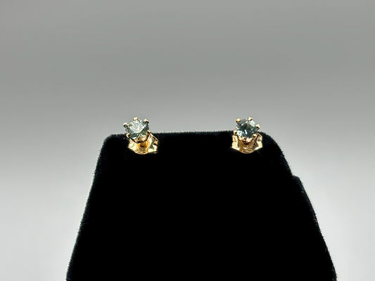 3mm Montana Sapphires set in 14k gold fill posts